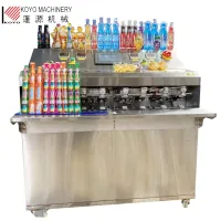 250ml plastic bottle shape pouch bag filling sealing making and packing machine for soft juice drinks/energy drink/carbonated be