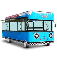 Electric Mobile Tricycle Food Truck 3 Wheel Customized Snack Vending Cart Hot Dog Vending Van For Sale