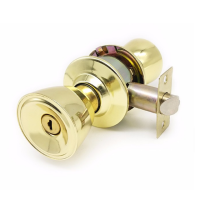 Polished Brass bathroom set coin operated door lock,door handle lock for privacy