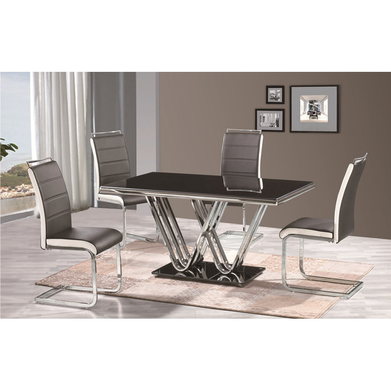 2020 Modern Stainless Steel Dining, Stainless Steel Dining Table Design