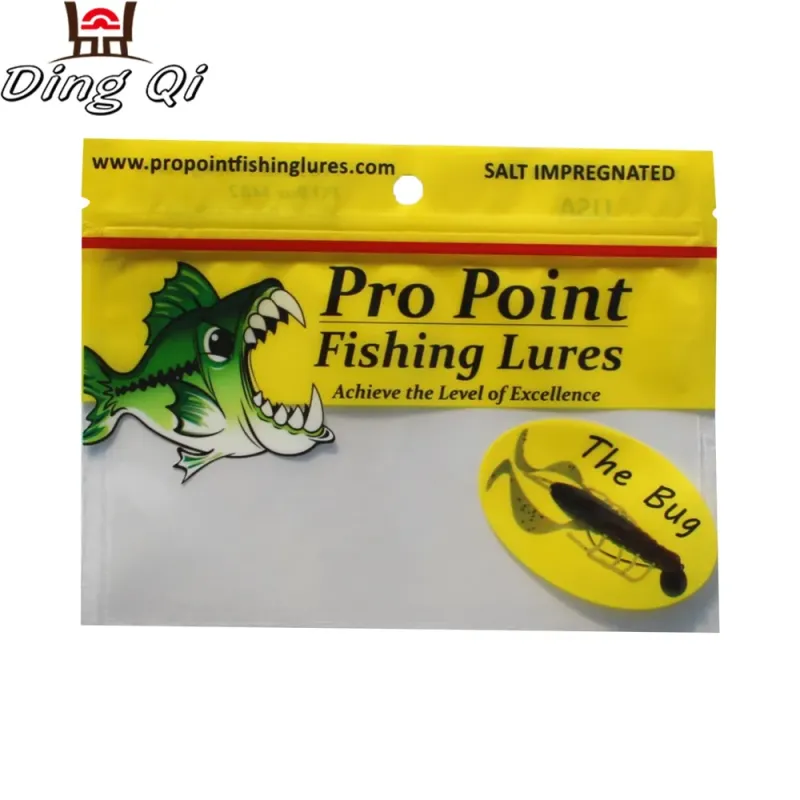 fishing lure packaging bag,soft plastic worm lures bag,spinner bait heads  packaging bags 