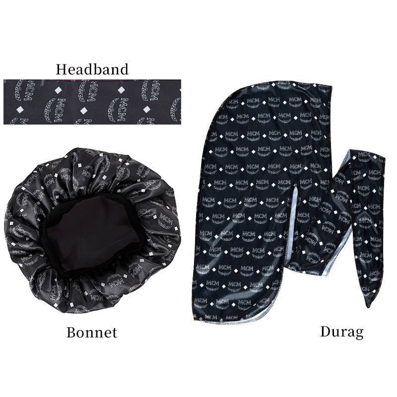Wholesale Designer Bonnets & Durags Sets